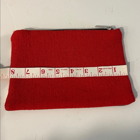 Sephora Black & White Striped Cosmetic Pouch with Colorful “Embroidered” Lips - Picture 4 of 6